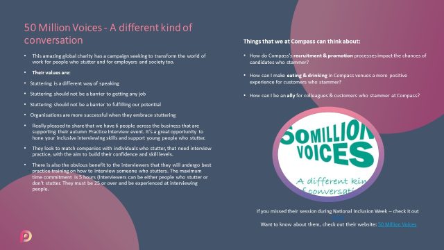 50 Million Voices - A different kind of Poster with A DIfferent Kind of COnversation